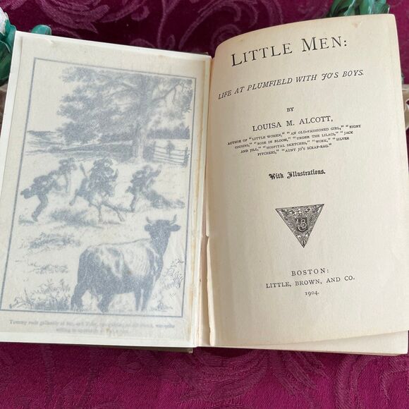1904 Antique Book: Little Men (Illustrated) by Louisa M. Alcott. Lovely Book! - Picture 3 of 10